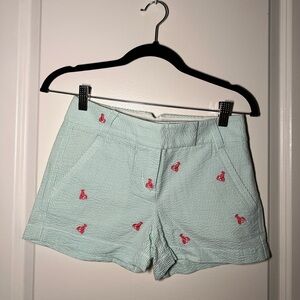 J Crew Lobster Seersucker City Fit Women’s Shorts - Size 00